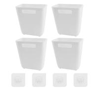 JRSHIRLEYLTD Lot de 4 boîtes de rangement autocollantes pour armoires de cuisine - Boîte de rangement pour porte de placard de cuisine - Petits objets - Boîte de rangement pour armoire, salle de bain,