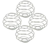 JRSHIRLEYLTD Lot de 4 petits shakers en acier inoxydable - Pour le sport, le fitness, le sport, la poudre de protéines, milkshakes (3,1 x 2,8 cm)