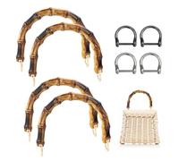 JRSHIRLEYLTD Lot de 4 poignées de Sac pour Sacs à Main, Accessoires de Sac pour la Fabrication de Sacs, poignées de Rechange, travaux manuels