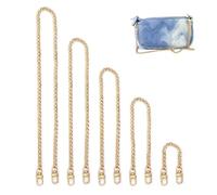 JRSHIRLEYLTD Lot de 5 chaînes de sac - Chaîne en métal doré - Pour sac à main, sac à main, sac à main, pochette, sac de soirée (doré)