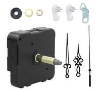 JRSHIRLEYLTD Montre à quartz de 32 mm à couple élevé - Pièces de rechange avec mains de 208 mm et crochet de suspension - Kit de réparation pour montres (noir)