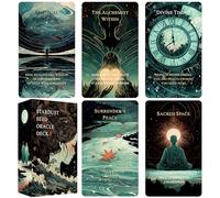 Jrskvaro Seeds of Stardust Oracle Deck, cartes cosmiques Oracle pour intuition, 80 cartes de tarot pour orientation divine et messages personnels supérieurs
