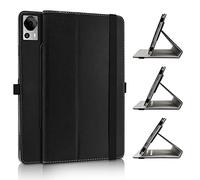 JRTAL 360°Rotation Housse Rotatif étui Coque avec Rabat Stand de Positionnement Support pour DOOGEE T20 Mini Pro 8.4" Tablet - Noir