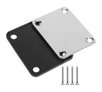 Jrudjsnhhty 1 jeu de plaques de manche de guitare électrique avec vis pour guitare Stratocaster Tele Precision, remplacement, chromé
