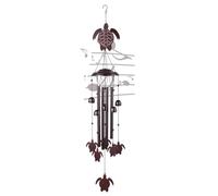 Jrudjsnhhty Carillon éolien en métal pour extérieur, cadeaux commémoratifs, cadeau de déménagement, carillon éolien en métal pour extérieur et intérieur, tortue de mer