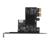 Jrudjsnhhty Carte d'extension PCI-E 2X vers USB3.1 A-Key Gen2 Front Type-E, 10 Gbit/s Type-E Interne 20 broches Panneau avant Connecteur Riser Card