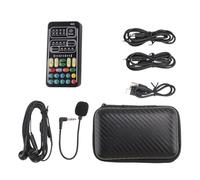 Jrudjsnhhty Changeur de voix avec microphone portable avec fonction sonore multifonction pour téléphone/commutateur (i9)