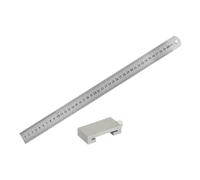 Jrudjsnhhty Charpentier en métal carré outils menuiserie menuiserie outils menuiserie règle acier bloc limite de positionnement mesure 400 mm