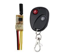Jrudjsnhhty Commutateur à distance 433 MHz 4,2 V 4,5 V 5 V 6 V 7,4 V 9 V 12 V Petit relais contact sans fil NO COM NC Relais Contact Nouveau PCB + Plastique