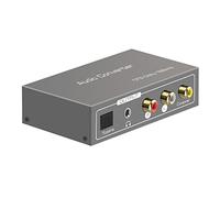 Jrudjsnhhty Convertisseur audio multifonction 192 kHz, pour adaptateur audio coaxial ARC Toslink optique SPDIF vers jack 3,5 mm AUX