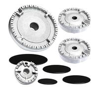Jrudjsnhhty Couronne universelle pour brûleur, plaque de cuisson, gaz, compatible avec toutes les tailles intermédiaires, facile à utiliser