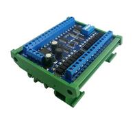 Jrudjsnhhty DC 12 V 24 V 16 entrées 16 sorties RS485 Commutateur à distance PLC IO Carte d'extension Modbus RTU Module pratique multifonctionnel facile à installer et à utiliser
