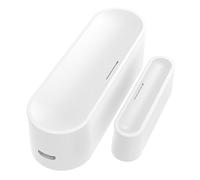 Jrudjsnhhty Détecteur de porte et fenêtre en plastique blanc - Détecteur de porte sans fil WiFi - Détecteurs de porte sans fil USB - Ouverture et fermeture par application d'alarme à distance