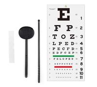 Jrudjsnhhty Diagramme oculaire, pas de décoloration pour l'école, la maison, le centre d'examen physique, la mesure de l'acuité visuelle, éducative