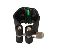 Jrudjsnhhty Embouchure en caoutchouc pour clarinette soprano b soprano en cuir PU Ligature Instrument à vent Accessoires pour saxophone