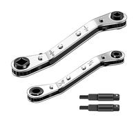 Jrudjsnhhty Jeu de clés à cliquet pour entretien de climatisation 3/8" à 1/4" 5/16 x 1/4" Clé à cliquet pour entretien CVC Pièces de rechange Accessoires