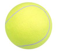 Jrudjsnhhty Jouet à mordre pour animal domestique - Balle de tennis géante de 24 cm - Jouet à mâcher pour chiens - Balle de tennis gonflable Signature