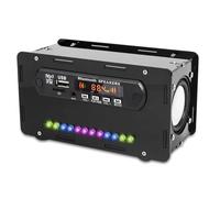 Jrudjsnhhty Kit de haut-parleurs Bluetooth à monter soi-même, radio FM LED, USB, mini amplificateur de son à la maison avec écran numérique, projet de soudure (noir) facile à installer