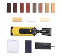 Jrudjsnhhty Kit de réparation de rayures pour meubles de parquet, kit de réparation de stratifiés avec outil de fusion pour pierre fissurée et copeaux de céramique