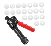 Jrudjsnhhty Kit d'extrudeuse réglable en argile pour fondant, chocolat, poterie, conseils pour décoration de gâteaux