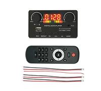 Jrudjsnhhty Lecteur MP3 WMA sans fil Bluetooth 5.0 7 V-25 V Lecteur MP3 USB Module d'enregistrement FM AUX Radio pour haut-parleur