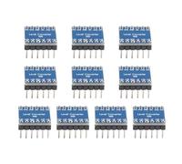Jrudjsnhhty Lot de 10 convertisseurs de niveau logique 4 canaux IIC I2C module bidirectionnel 3,3 V vers 5 V pour levier de vitesse