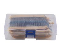 Jrudjsnhhty Lot de 2600 résistances à film métallique 130 valeurs 1/8 W 0,125 W 1 % assortiment de résistances à condensateurs fixes