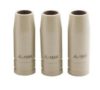 Jrudjsnhhty Lot de 3 buses de protection 15Ak pour chalumeau, buse de gaz 15AK anti-adhésive, buse de soudage à scories, style européen