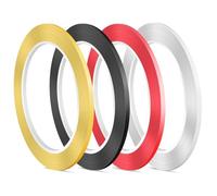 Jrudjsnhhty Lot de 4 rouleaux de ruban adhésif effaçable à sec pour tableau blanc, 0,3 cm x 65,8 m
