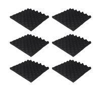 Jrudjsnhhty Lot de 6 panneaux acoustiques autocollants en mousse ignifugés et insonorisants pour studio, etc