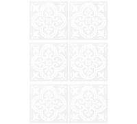 Jrudjsnhhty Lot de 6 pochoirs de peinture vintage 30 x 30 cm pour carrelage, mur, sol, meubles, peinture décorative