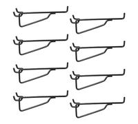Jrudjsnhhty Lot de 8 crochets utilitaires en métal de 15,2 cm pour garage, établi, artisanat, chambre, bureau, faciles à utiliser