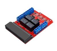 Jrudjsnhhty Microbit Module de relais 4 canaux Bouclier 5 V Haute Déclenchement Programmation éducative Enfants Enseignement Microbit Carte d'extension DIY Programmation Pièces d'apprentissage