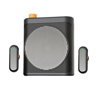 Jrudjsnhhty Mini microphone sans fil avec amplificateur de voix portable pour l'enseignement, les visites guidées