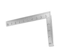 Jrudjsnhhty Mini règle d'angle carrée en acier inoxydable 90 degrés pour le travail du bois 10 x 5 cm