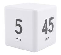 Jrudjsnhhty Minuteur cube de cuisine Minuteur de gestion du temps pour capteur Flip Management et compte à rebours 25-5-45-15 minutes