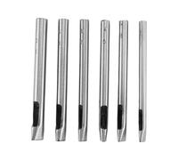Jrudjsnhhty Perforatrice ovale 6 tailles pour cuir 6 mm-10 mm creux, kit d'outils de poinçonnage à la main pour le travail du cuir