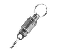Jrudjsnhhty Porte-clés en alliage de titane avec verrou à ressort pour voiture - Mini anneau rotatif universel