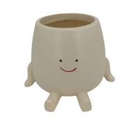 Jrudjsnhhty Pot de fleurs visage souriant pour intérieur et extérieur - Tête mignonne décorative A