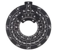 Jrudjsnhhty Roue d'accords de guitare Circle of Fifths Wheel - Outil de mélodie en bois - Roue d'accords musicaux pour musiciens - Accessoires de guitare