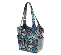 Jrudjsnhhty Sac de rangement pour outils de tricot, capacité portable, sac de rangement pour aiguilles à tricoter, sac portable transparent et visible, Oxford S, facile à utiliser, bien fait