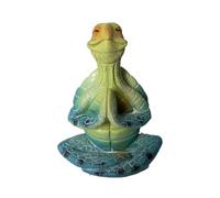 Jrudjsnhhty Statuette de tortue de mer en méditation, statue de tortue de mer, décoration pour bouddha, yoga, jardin