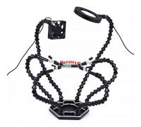 Jrudjsnhhty Support de carte PCB à souder à la troisième main - Outil d'aide aux mains - Station de soudage - USB DC - Ventilateurs de refroidissement - 6 bras flexibles B