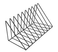 Jrudjsnhhty Support de rangement pour disques vinyles CD et magazines - Multifonctionnel - Vertical - Collection d'art européen