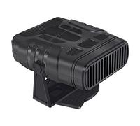 Jrudjsnhhty Ventilateur de chauffage électrique portable 4 en 1 12 V 120 W pour voiture, désembuage, dégivrage