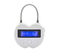 Jrudjsnhhty Verrouillage de temps intelligent avec affichage LCD - Verrouillage horaire étanche - Rechargeable par USB