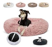JRUI Coussin Apaisant Chien- Panier Chat Moelleux de Chaud- Doux et Confortable, Dehoussable Lavage Facile- Lit Rond Comfy pour Chien Grande Taille Ou Chat (Taille et Couleur au Choix)