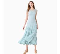 JRUIA Femmes Moderne Valse Tango Danse Costume Robe Jupe Robe Sociale De Bal pour des Concurrence Flamenco Dress Grande Jupe Swing,Vert,L