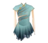 JRUIA Robes De Patinage sur Glace pour Les Filles pour La Compétition Costume De Danse De Patinage Artistique Jupeau De Gymnastique Artistique Professionnelle,A,5_8Years
