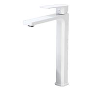 JRUIA Robinet De Salle De Bain Gris Style Moderne, Robinet De Cuisine en Laiton, Alimentation en Eau Chaude Et Froide, avec Deux Tuyaux D'arrivée d'eau De 80 Cm De Long